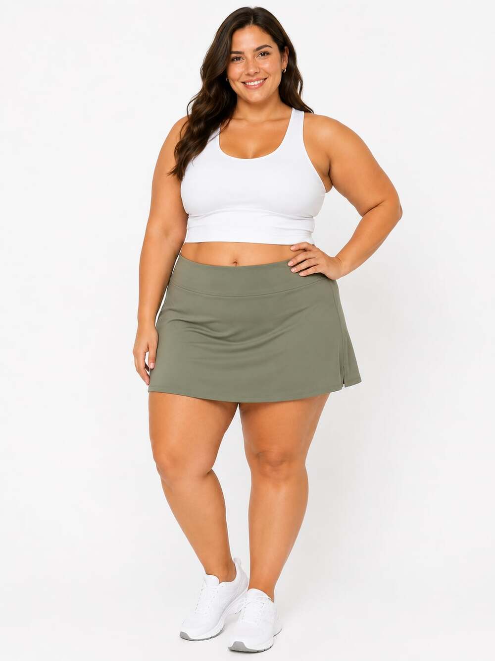 Hurley Women's Athletic Skort in Olive Green Size XXL